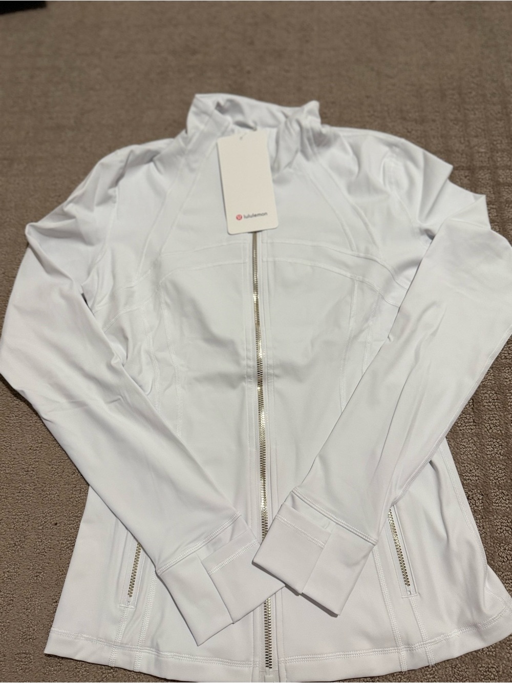 lululemon athletica White Full-Zip Utility Jacket